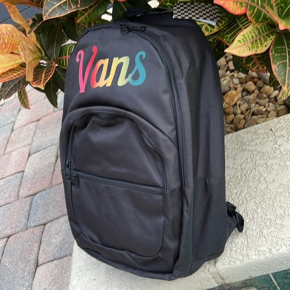 VANS Ranged 2 Backpack Black Women Men’s Casual School Student VN0A7UFNJNH NWT